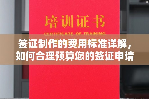 晋源签证制作的费用标准详解，如何合理预算您的签证申请成本